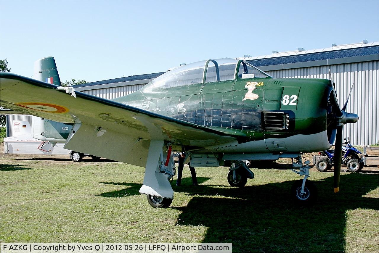 F-AZKG, 1951 North American T-28A Fennec C/N 174-111, North American T-28A Fennec, Static display, La Ferté-Alais airfield (LFFQ) Airshow 2012