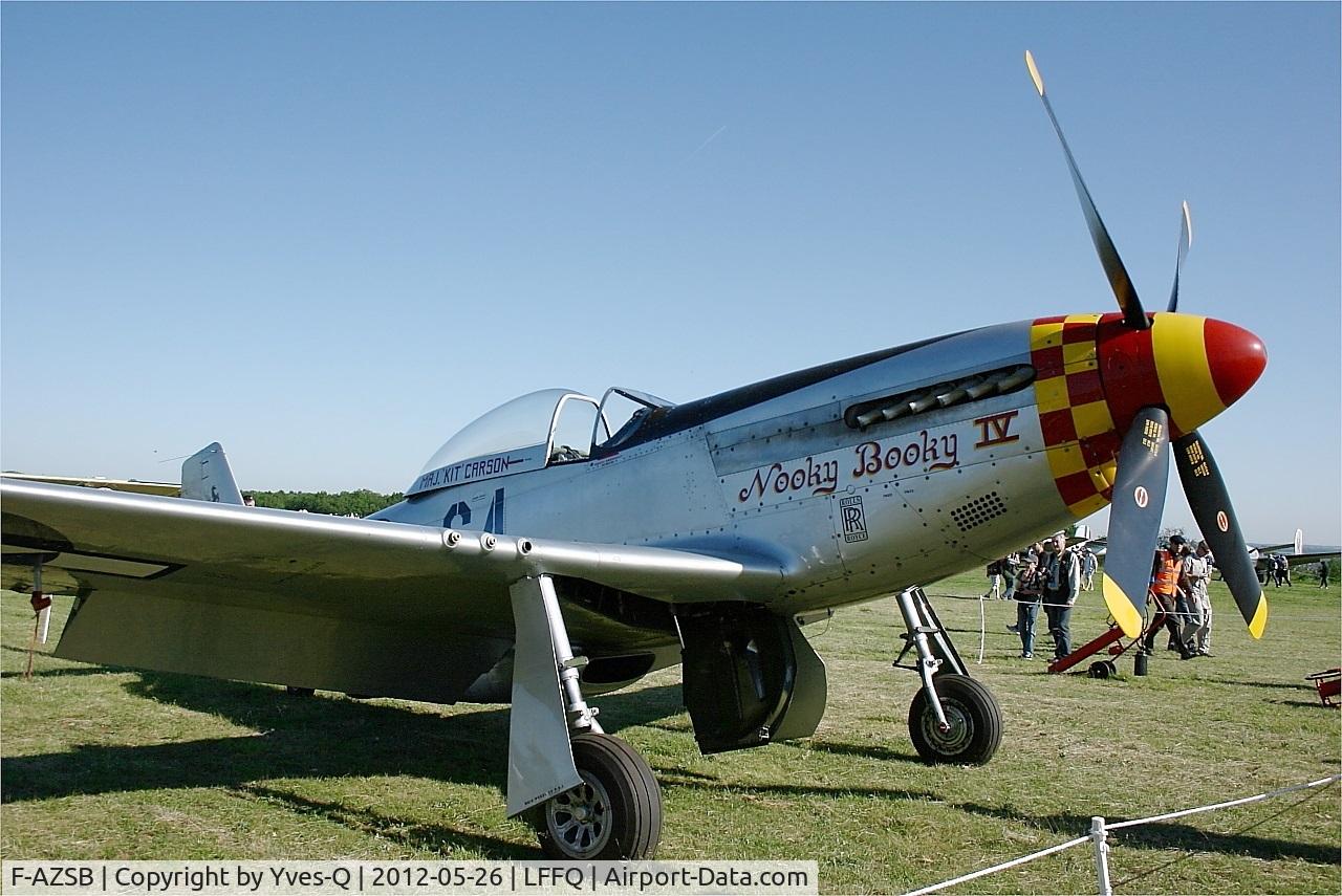 F-AZSB, 1944 North American P-51D Mustang C/N 122-40967, North American P-51D Mustang, Static park, La Ferté-Alais (LFFQ) Air show 2012