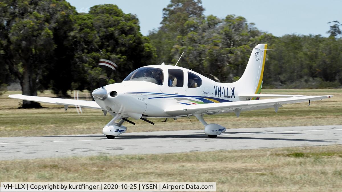 VH-LLX, 2004 Cirrus SR20 C/N 1389, Cirrus SR20 VH-LLX sn 1389 YSEN 25 October 2020. Annual fly-in Sports Aircraft Builders Club Serpentine airfield.