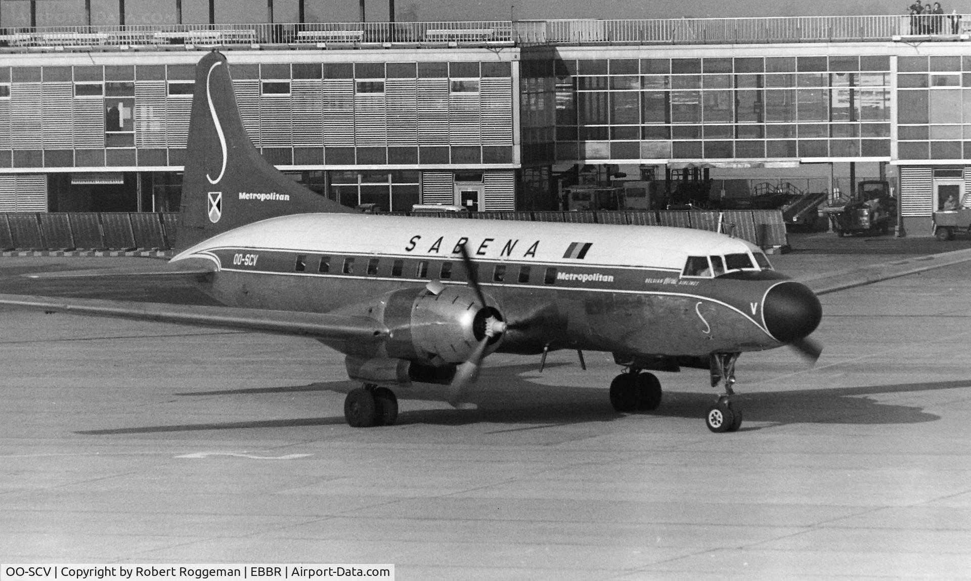 OO-SCV, 1956 Convair CV-580 C/N 382, 1965.CV-440 METROPOLITAN.SABENA.