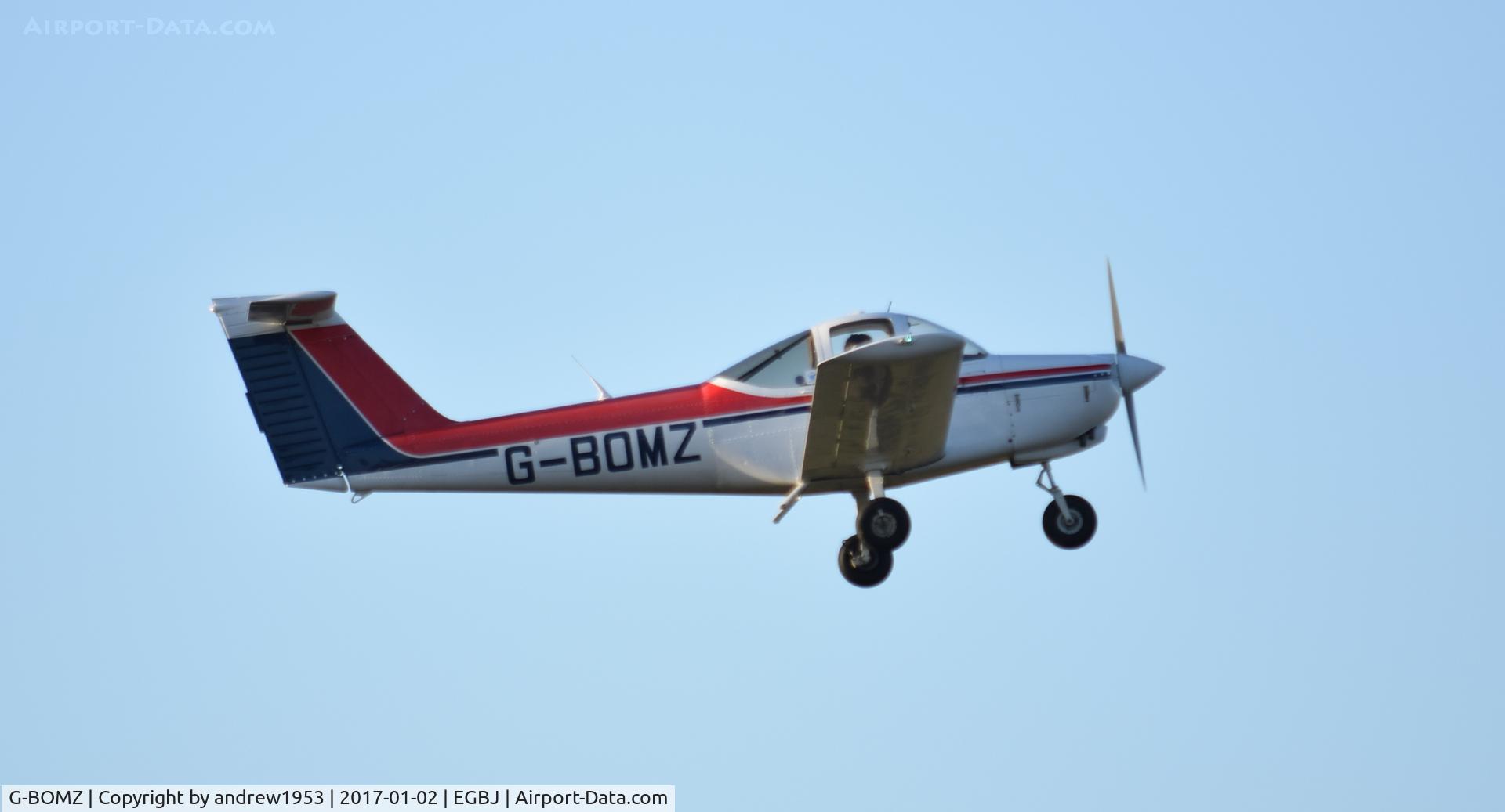 G-BOMZ, 1978 Piper PA-38-112 Tomahawk Tomahawk C/N 38-78A0635, G-BOMZ at Gloucestershire Airport.