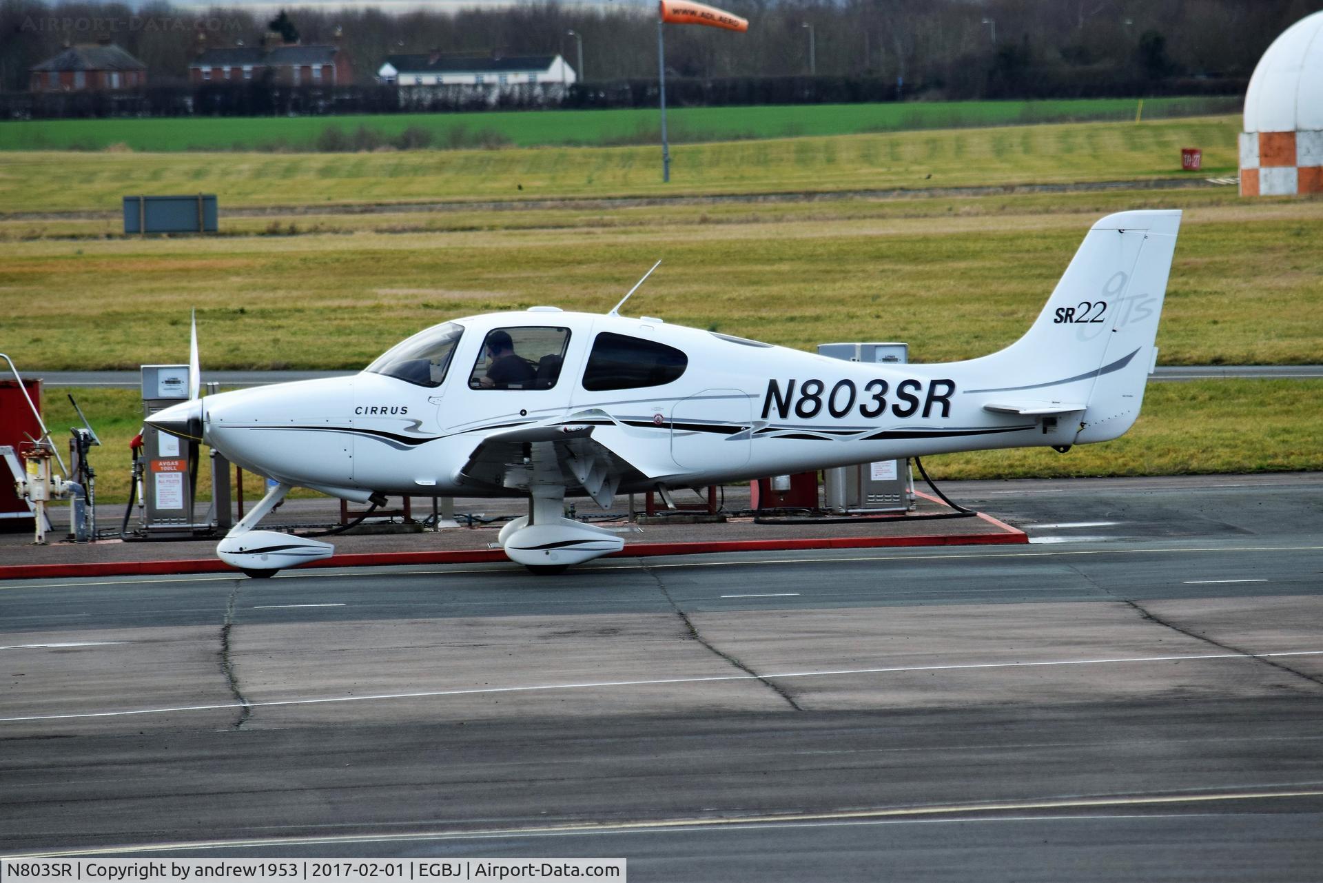 N803SR, 2006 Cirrus SR22 GTS C/N 1959, N803SR at Gloucestershire Airport.