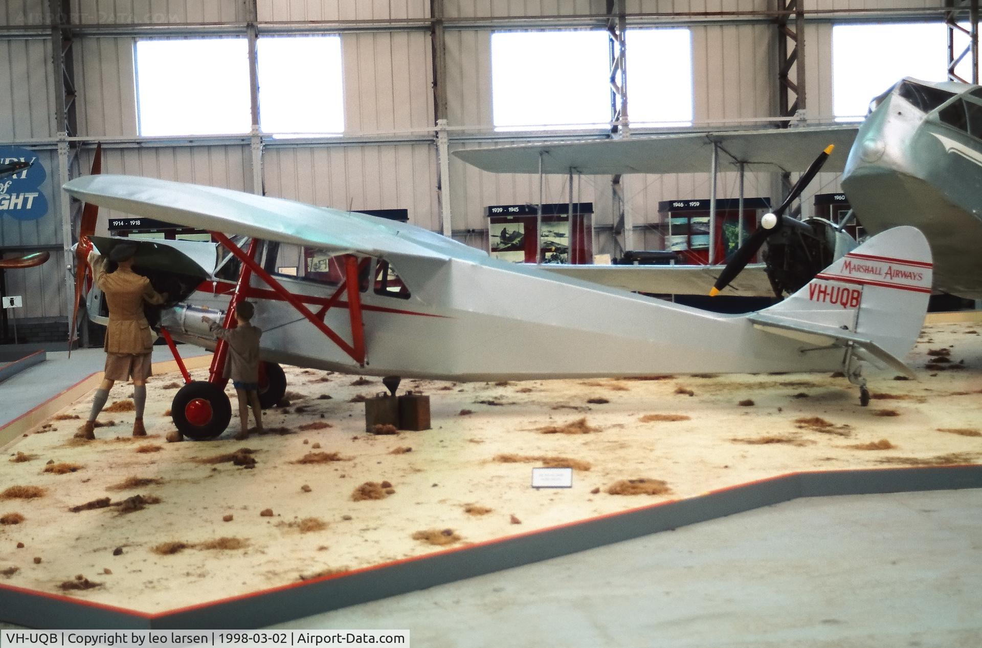 VH-UQB, De Havilland DH.80A Puss Moth C/N 2051, Museum of Flight 2.3.1998