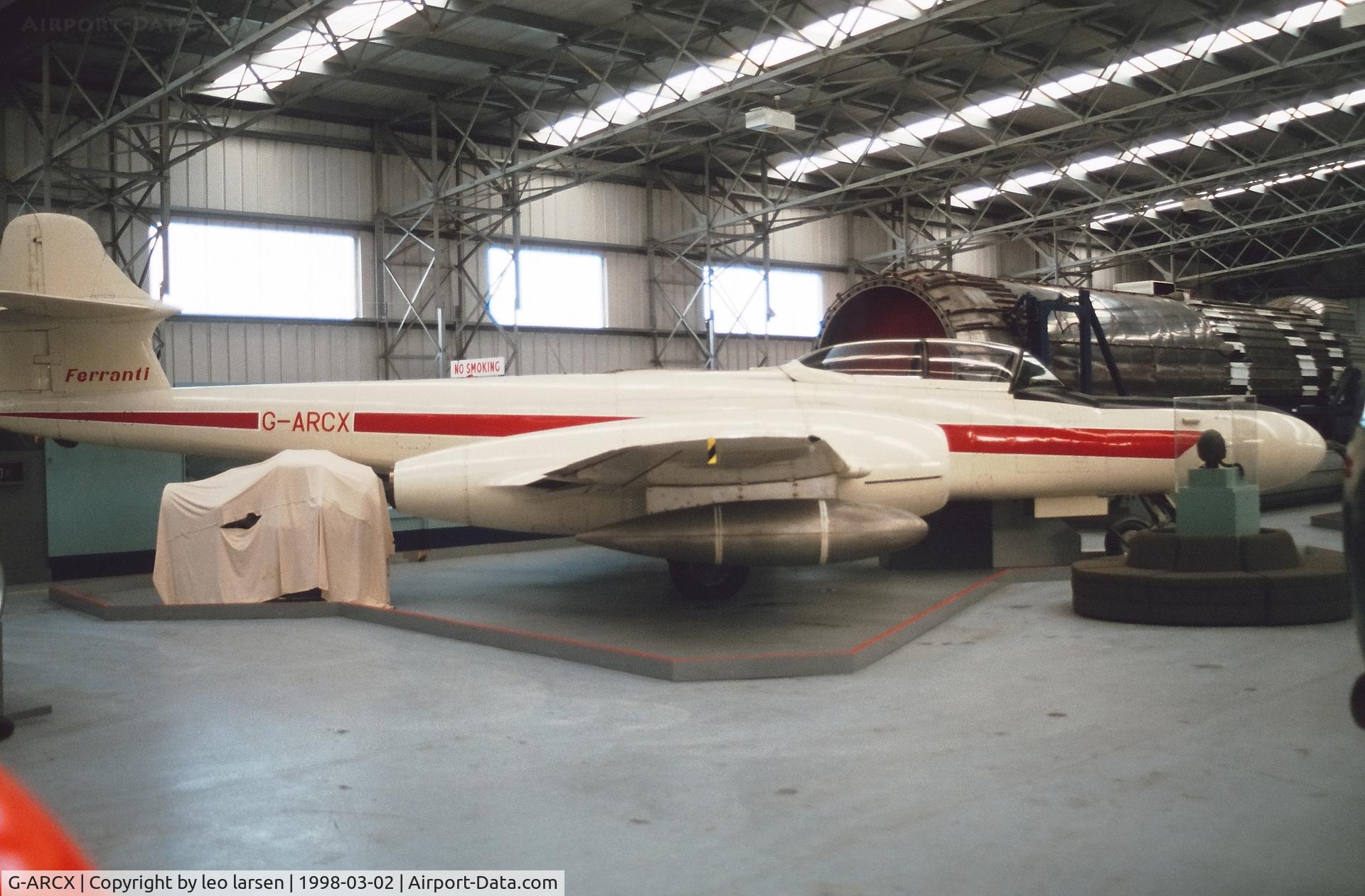 G-ARCX, Gloster Meteor NF.14 C/N AW2163, Museum of Flight  2.3.1998