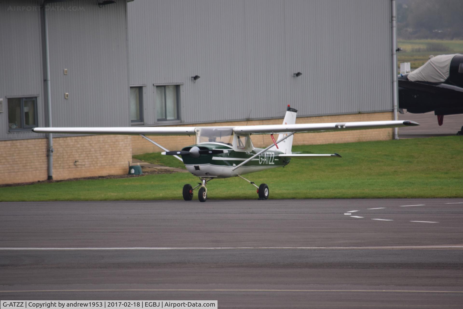 G-ATZZ, 1966 Reims Cessna F150G C/N 0136, G-ATZZ at Gloucestershire Airport.