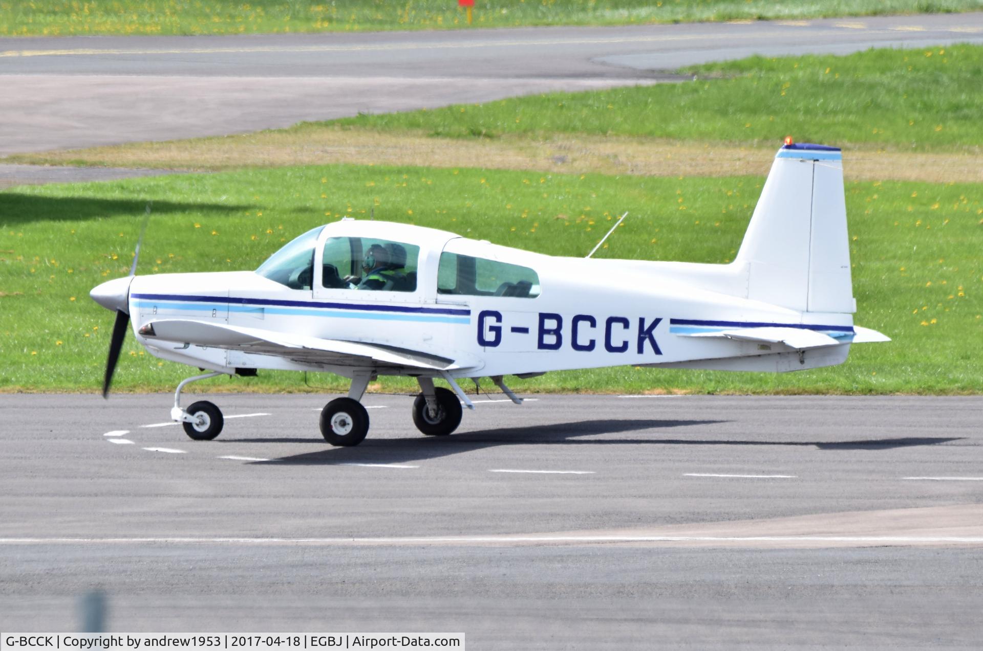 G-BCCK, 1974 Grumman American AA-5 Traveler C/N AA5-0547, G-BCCK at Gloucestershire Airport.