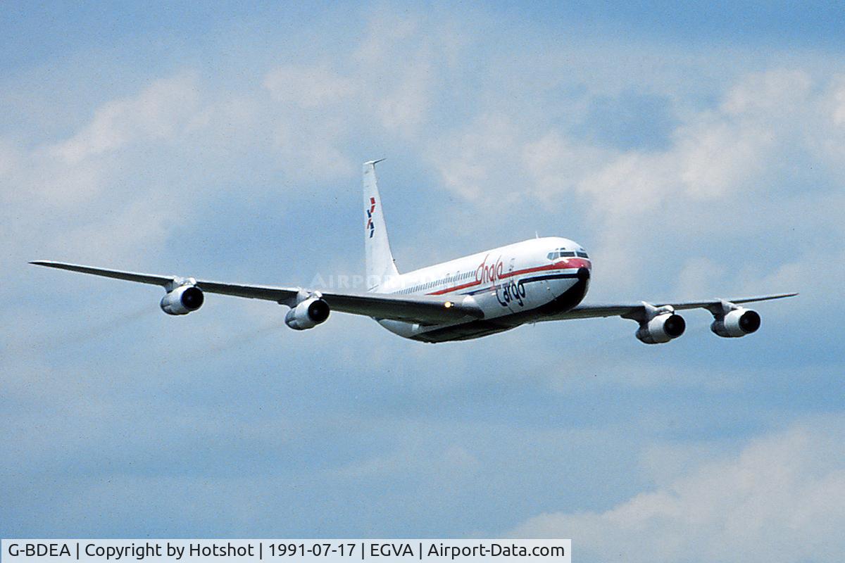 G-BDEA, 1967 Boeing 707-338C C/N 19296, Fly-past at RIAT 1991