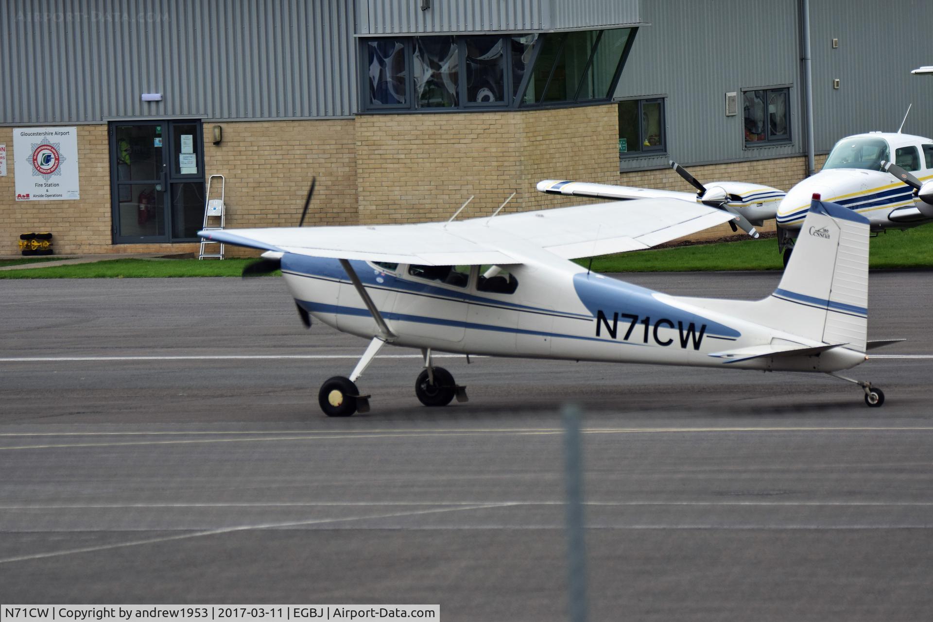 N71CW, 1962 Cessna 180E C/N 18051093, N71CW at Gloucestershire Airport.