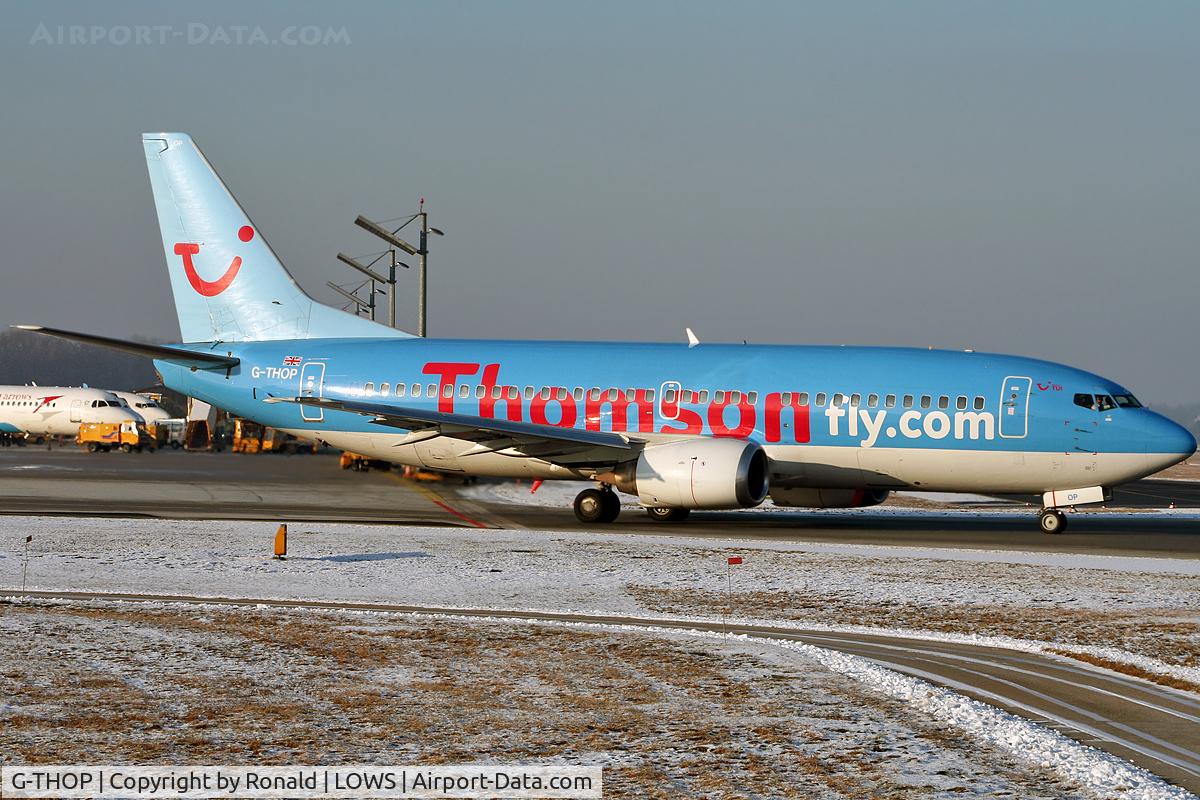 G-THOP, 1998 Boeing 737-3U3 C/N 28740, at salzburg