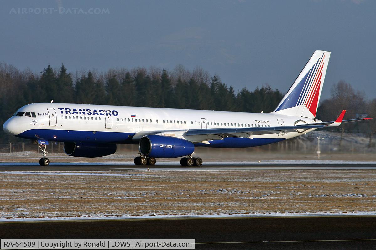 RA-64509, 2006 Tupolev Tu-214 C/N 42305009, at salzburg