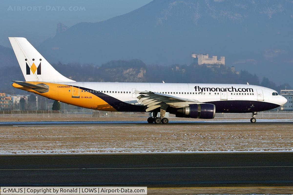 G-MAJS, 1991 Airbus A300B4-605R C/N 604, at salzburg