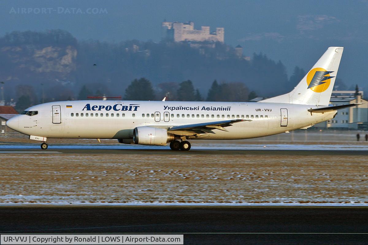 UR-VVJ, 1989 Boeing 737-448 C/N 24474, at salzburg