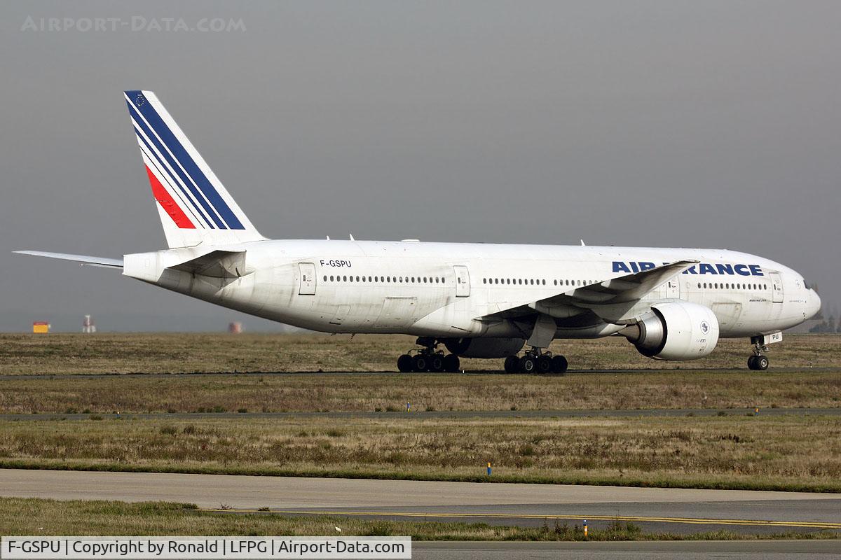 F-GSPU, 2002 Boeing 777-228/ER C/N 32309, at cdg