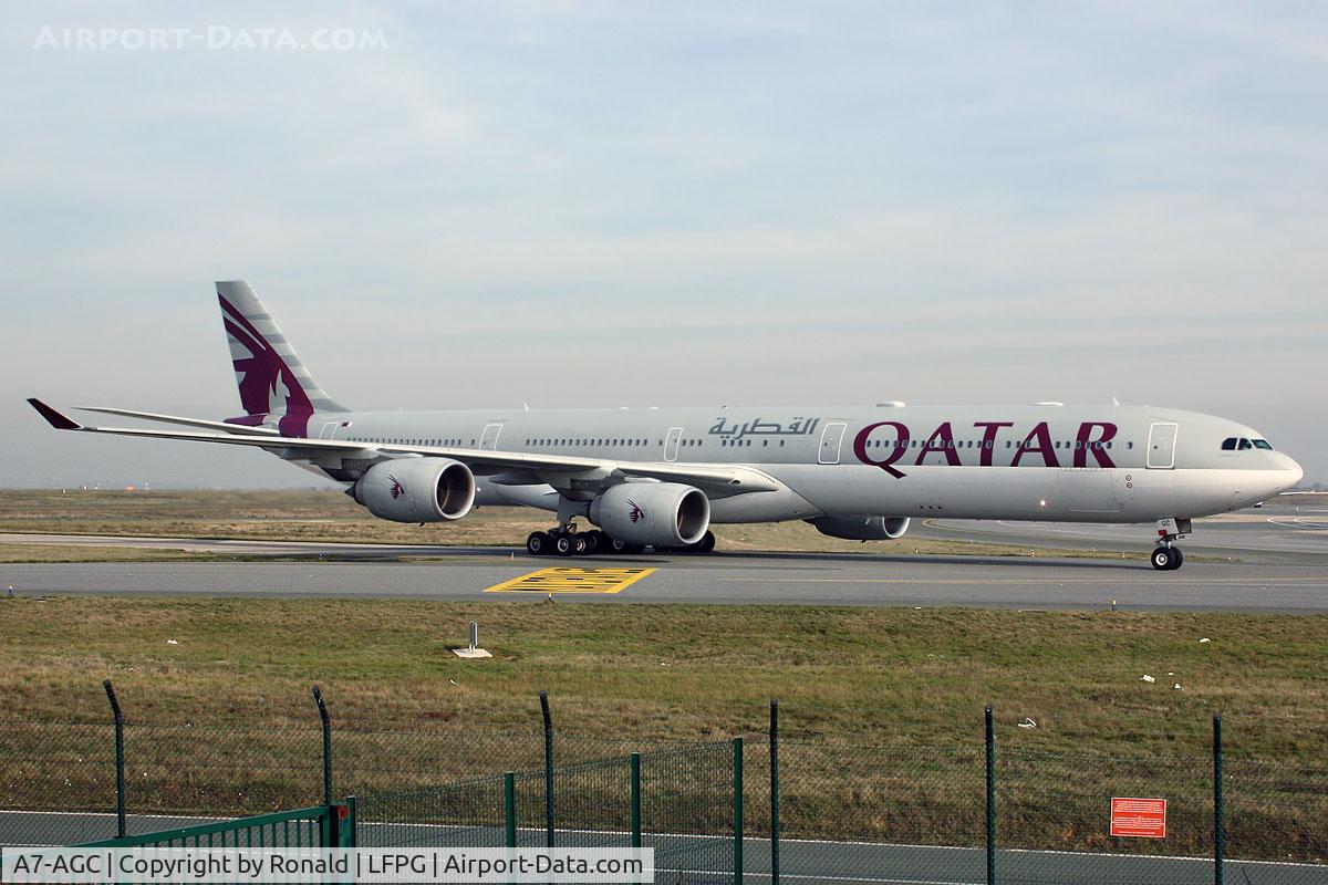 A7-AGC, 2006 Airbus A340-642 C/N 766, at cdg