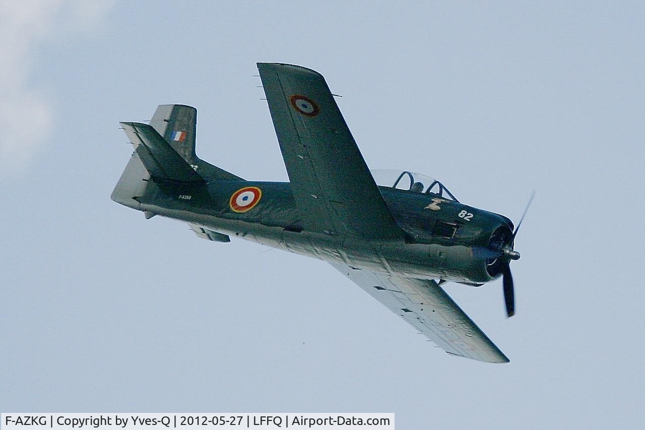 F-AZKG, 1951 North American T-28A Fennec C/N 174-111, North American T-28A Fennec, On display, La Ferté-Alais airfield (LFFQ) Air show 2012