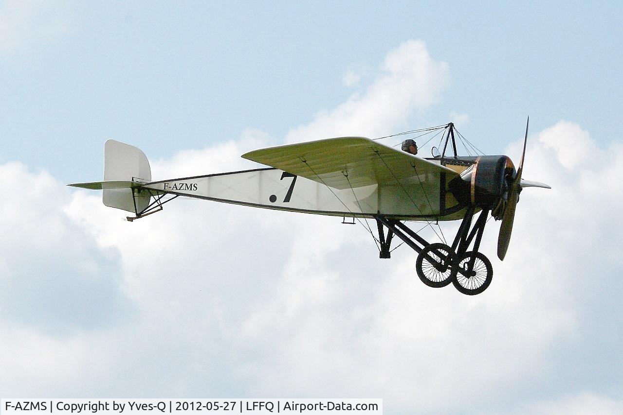 F-AZMS, Morane-Saulnier Type H13 Replica C/N SAMS 22.01, Morane Saulnier type H, La Ferte-Alais Airfield (LFFQ) Air Show 2012