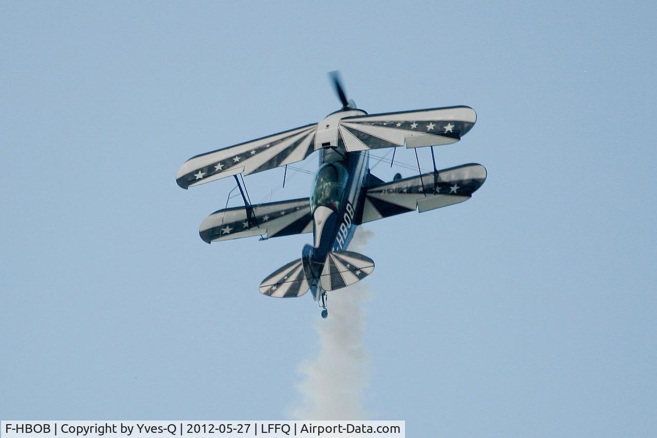 F-HBOB, 1983 Aviat Pitts S-2B Special C/N 5289, Aviat Pitts S-2B, On display, La Ferté-Alais Airfield (LFFQ) Air Show 2012