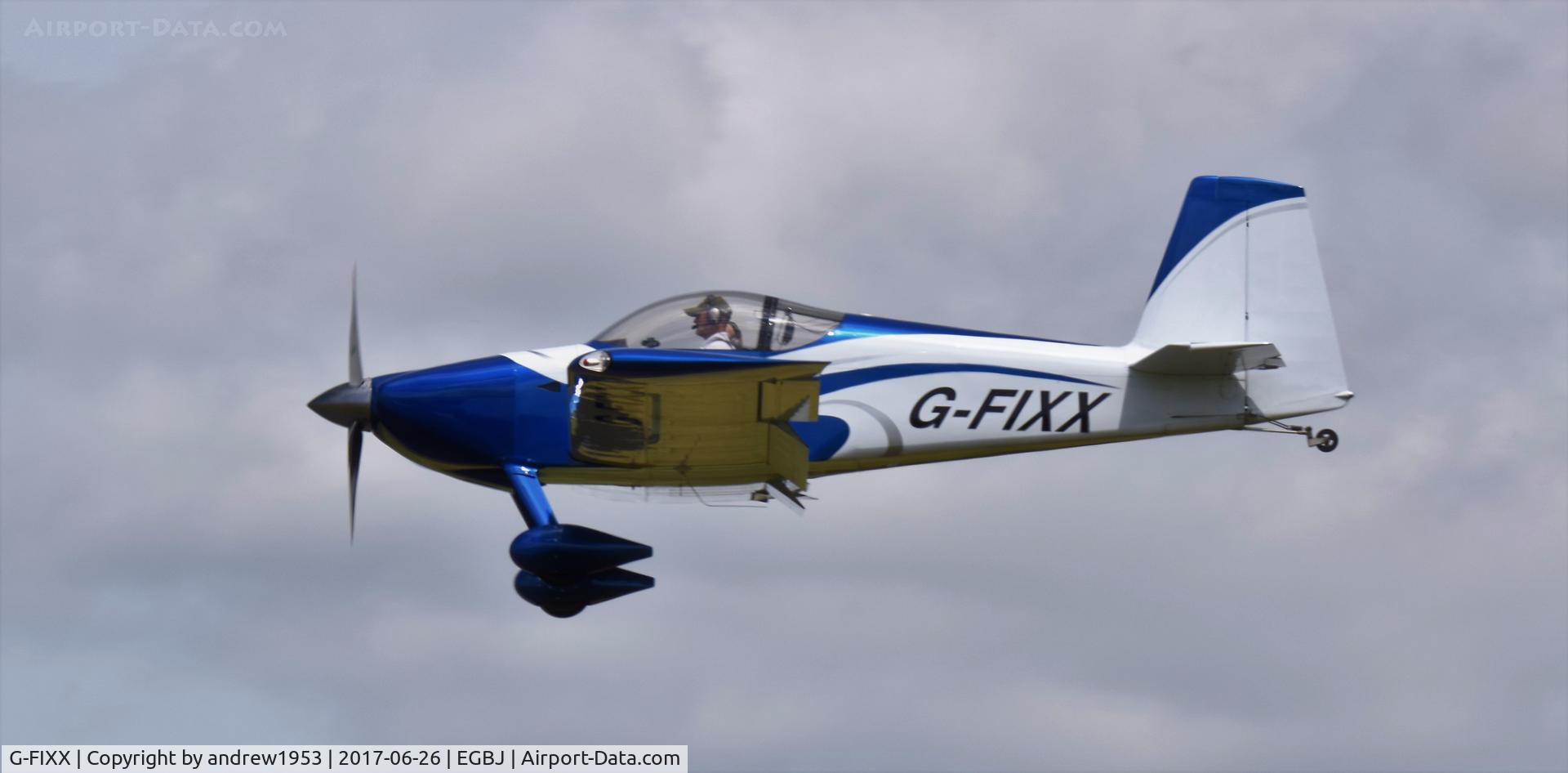 G-FIXX, 2010 Vans RV-7 C/N PFA 323-14225, G-FIXX at Gloucestershire Airport.