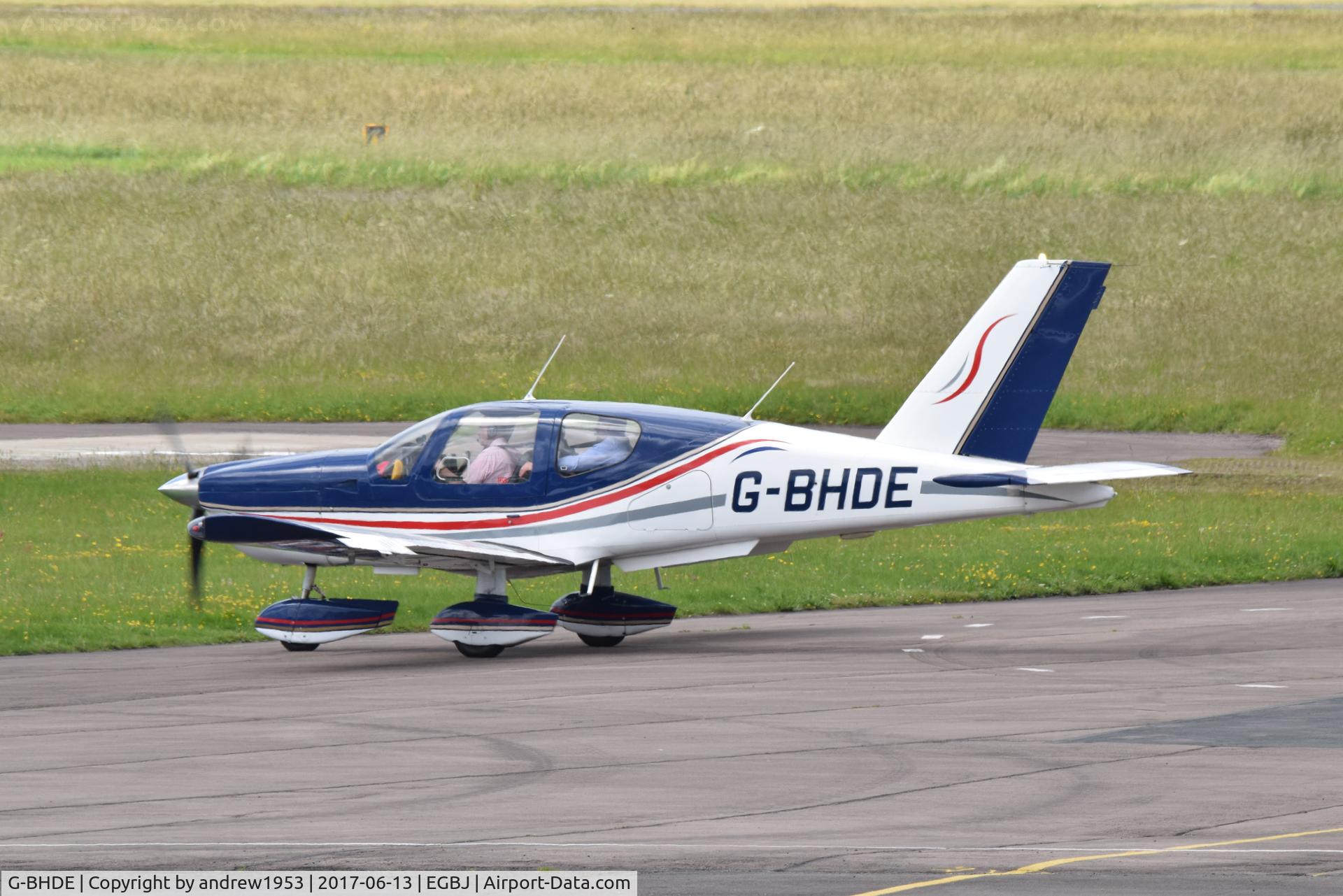 G-BHDE, 1980 Socata TB-10 Tobago C/N 58, G-BHDE at Gloucestershire Airport.