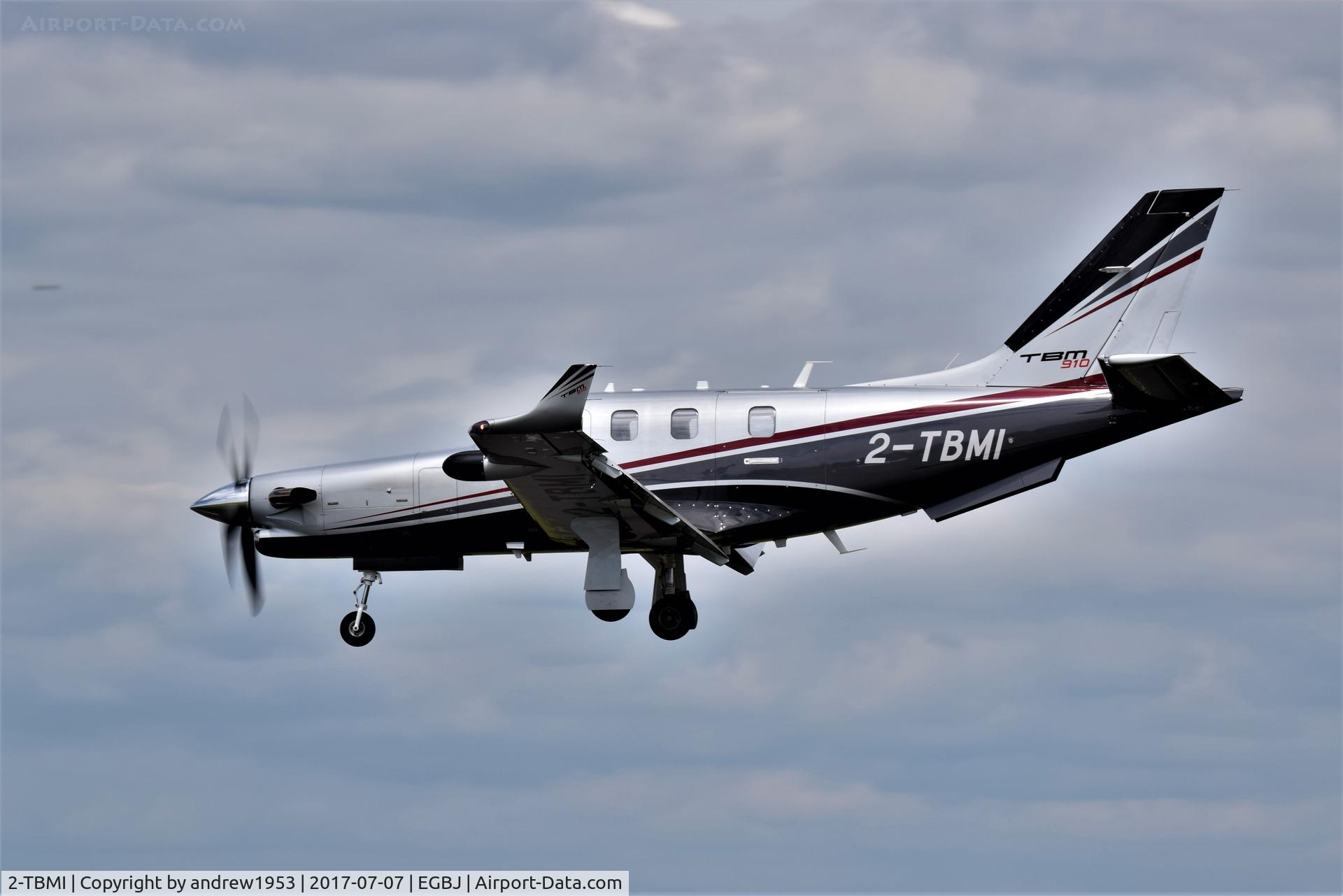 2-TBMI, 2017 Socata TBM-910 C/N 1182, 2-TBMI at Gloucestershire Airport.