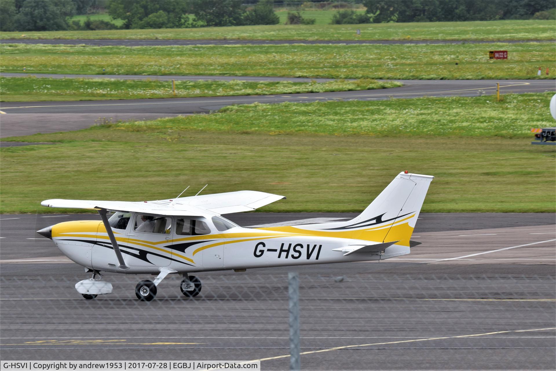 G-HSVI, 1974 Reims FR172F Reims Rocket C/N 0487, G-HSVI at Gloucestershire Airport.