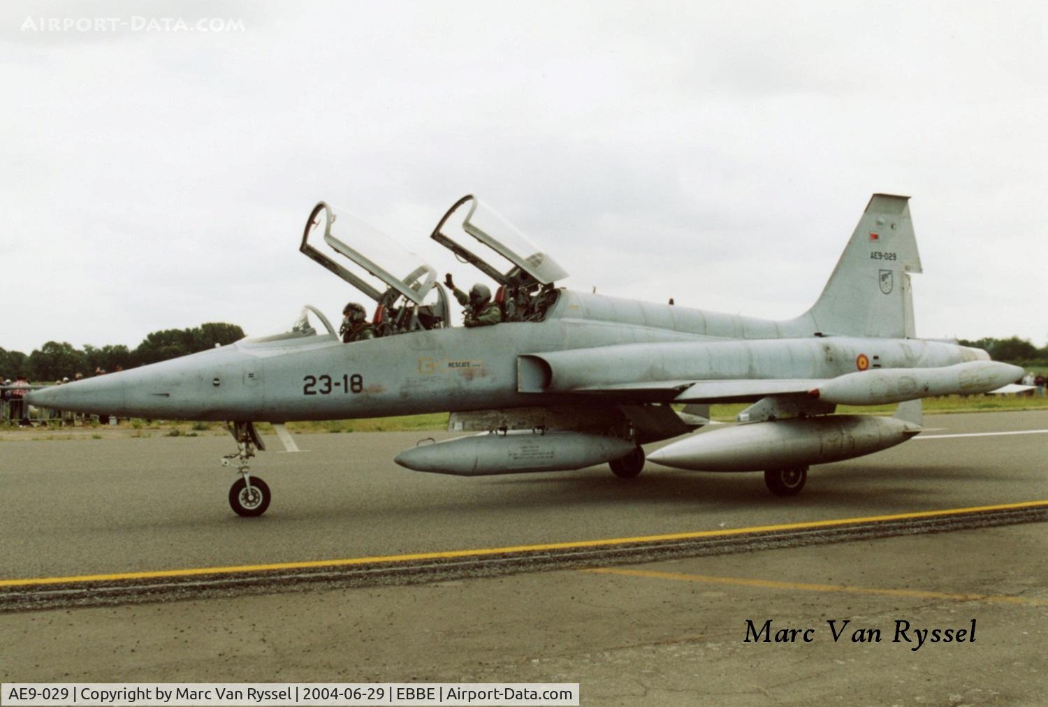 AE9-029, Northrop (CASA) SF-5B(M) Freedom Fighter C/N 2029, Open day at Beauvechain Air Base.