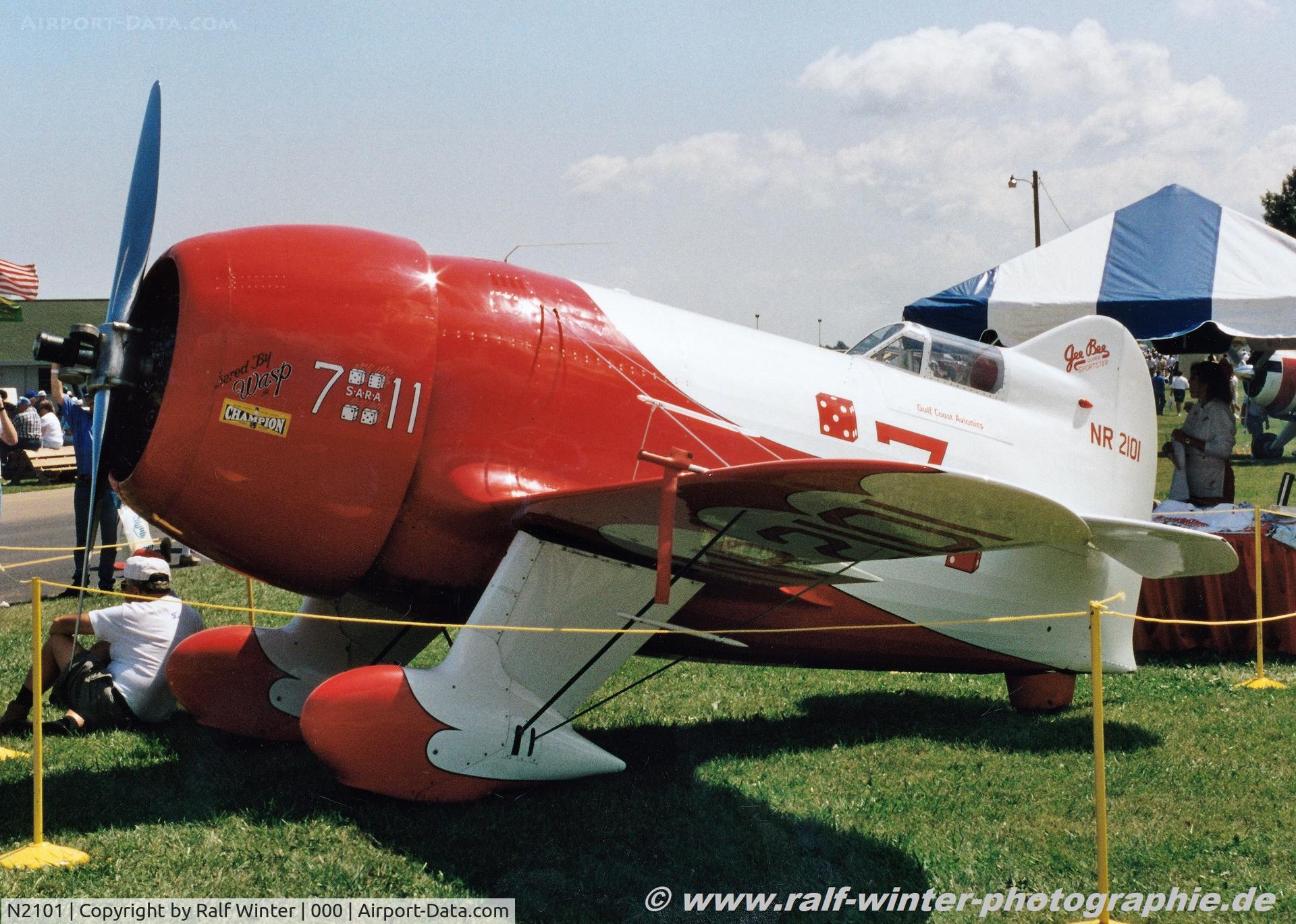 N2101, 1991 Granville Brothers Gee Bee R-2 Super Sportster replica C/N Not found N2101, Gee Bee R-2 - Private - GB-02 - NR2101 - 2003