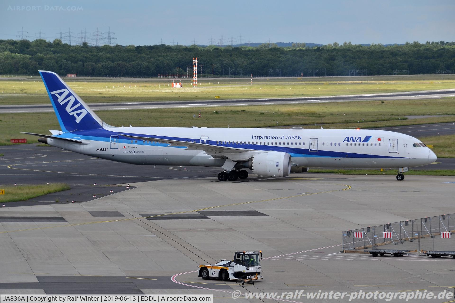 JA836A, 2015 Boeing 787-9 Dreamliner Dreamliner C/N 34527, Boeing 787-9 Dreamliner - NH ANA All Nippon Airways ANA - 34527 - JA836A - 13.06.2019 - DUS