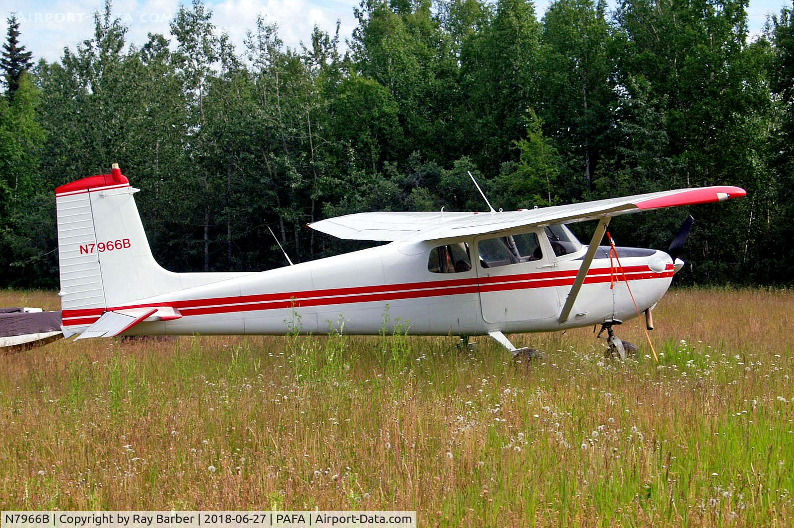 N7966B, 1957 Cessna 172 C/N 29766, N7966B   Cessna 172 Skyhawk [29766] Fairbanks Int'l~N 27/06/2018