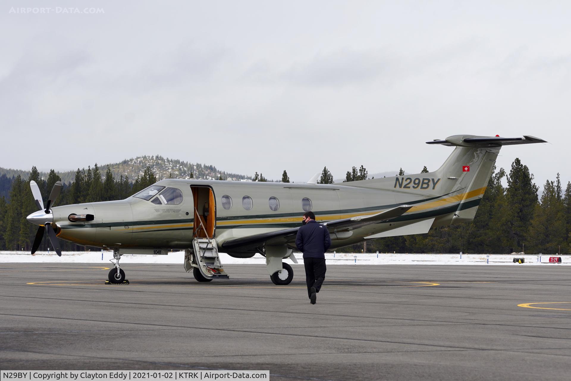 N29BY, 2008 Pilatus PC-12/47E C/N 1041, Truckee airport California 2021.