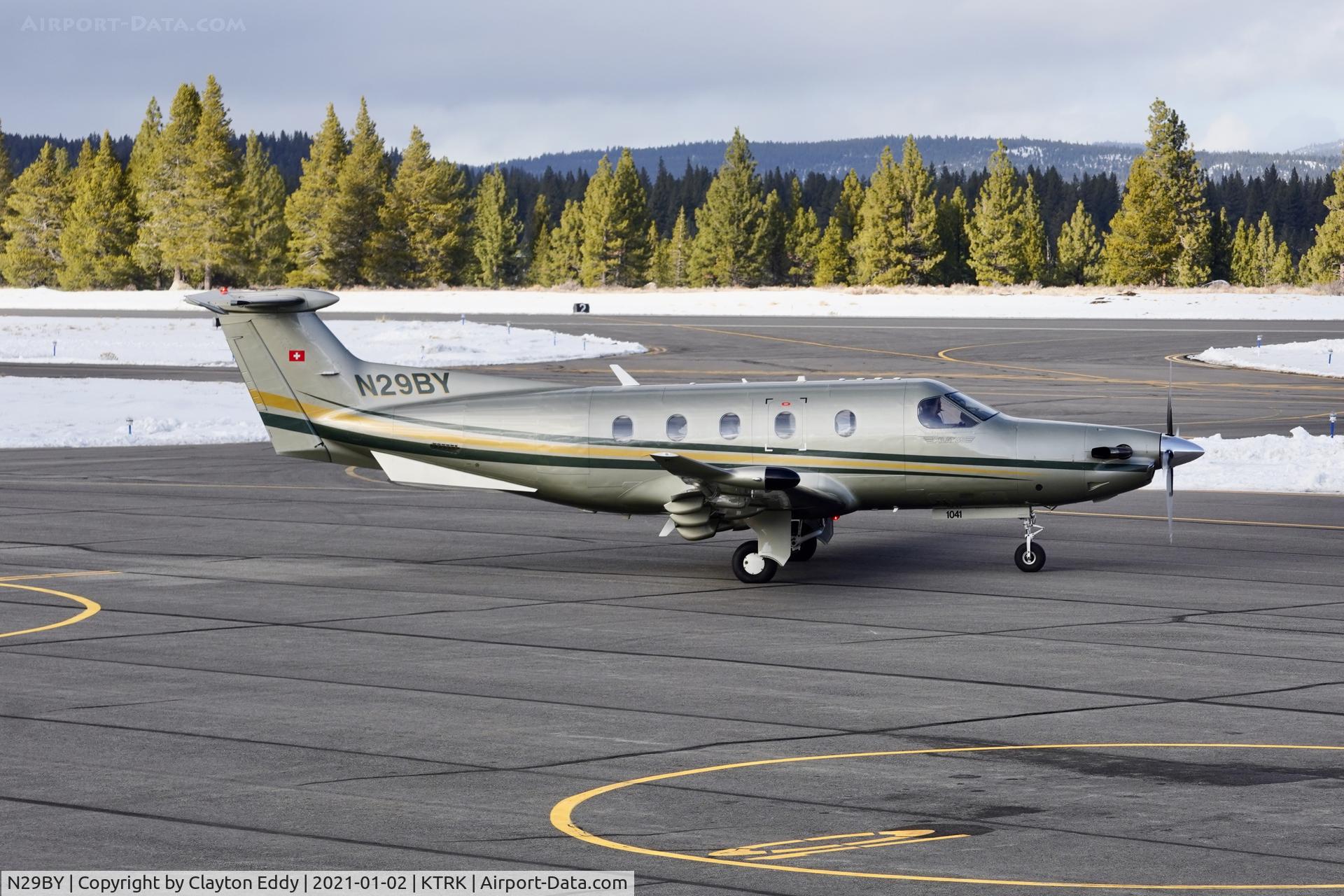 N29BY, 2008 Pilatus PC-12/47E C/N 1041, Truckee airport California 2021.