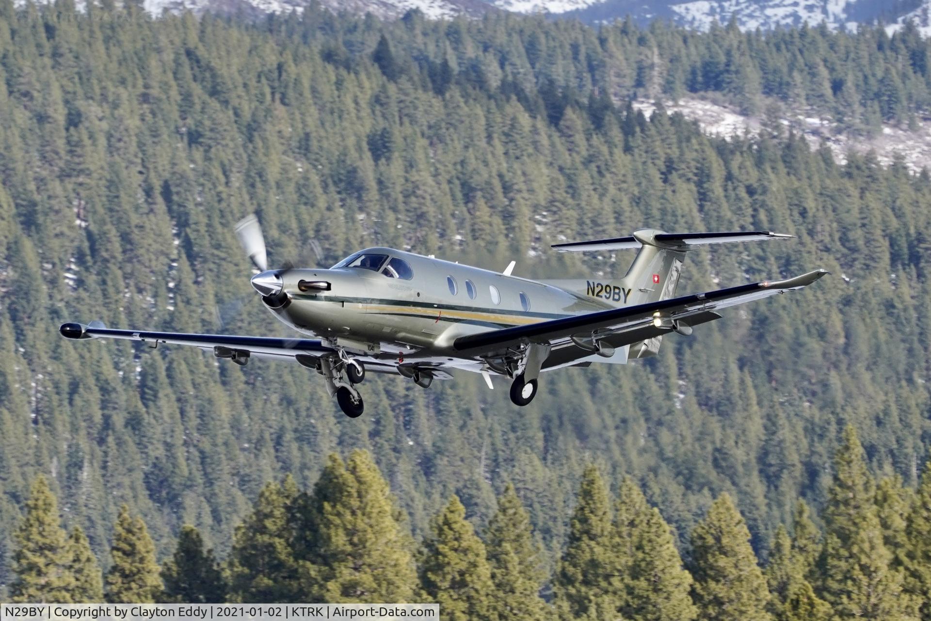 N29BY, 2008 Pilatus PC-12/47E C/N 1041, Truckee airport California 2021.
