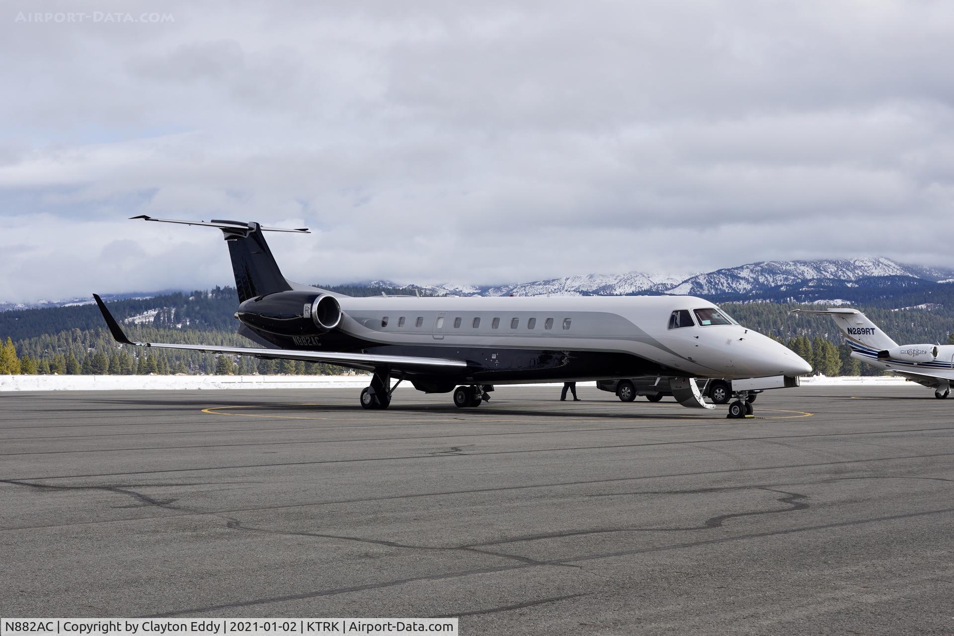 N882AC, 2004 Embraer EMB-135BJ Legacy C/N 145770, Truckee Airport California 2021.