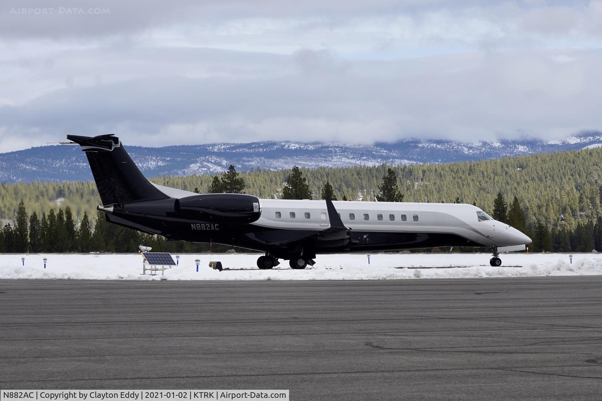 N882AC, 2004 Embraer EMB-135BJ Legacy C/N 145770, Truckee Airport California 2021.