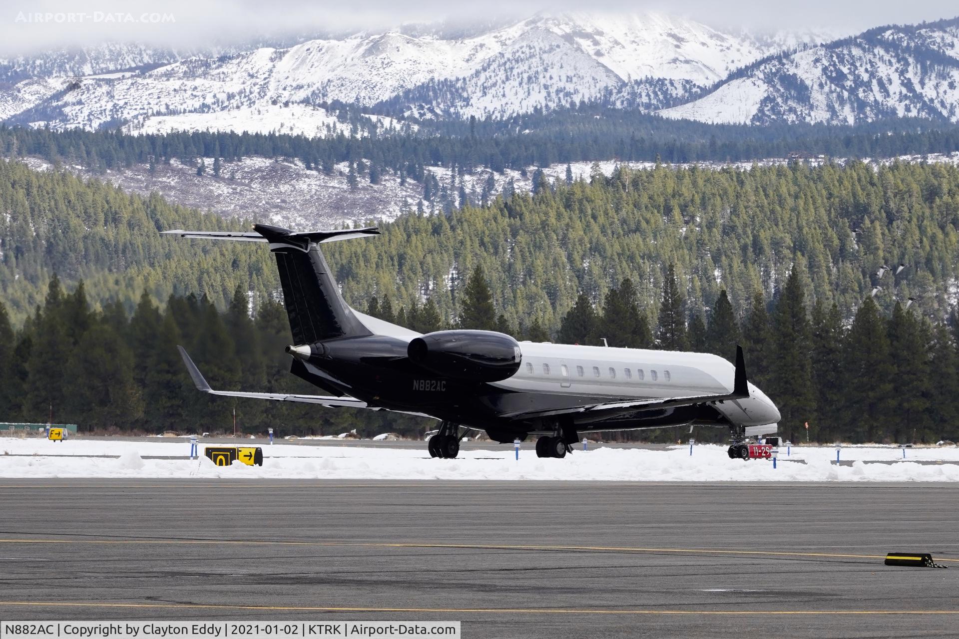 N882AC, 2004 Embraer EMB-135BJ Legacy C/N 145770, Truckee Airport California 2021.