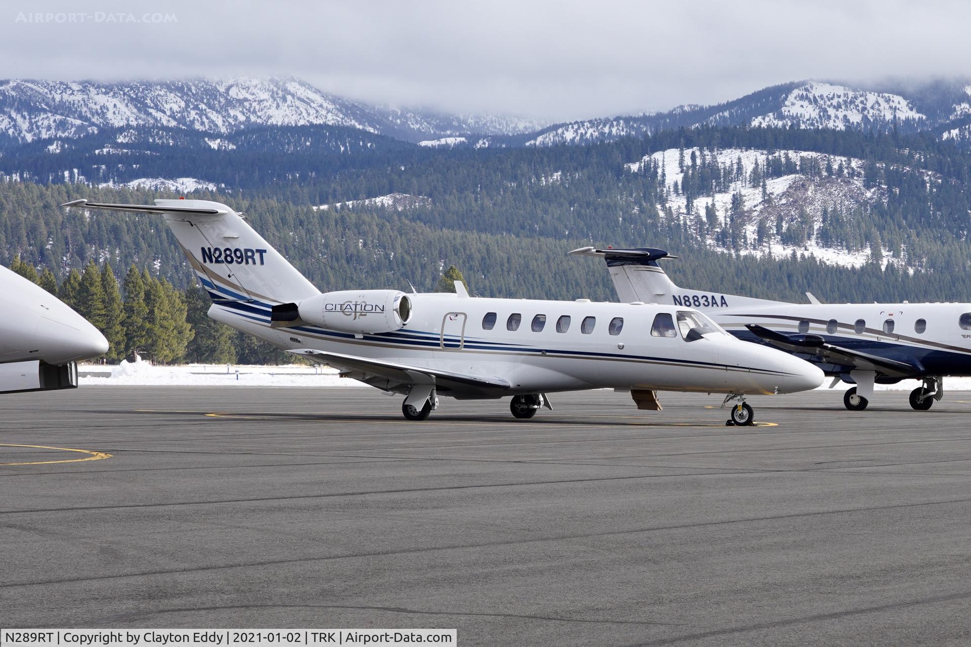 N289RT, 2002 Cessna 525A CitationJet CJ2 C/N 525A-0093, Truckee Airport California 2021.
