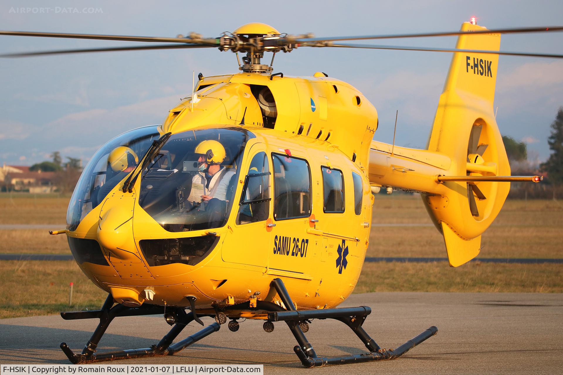 F-HSIK, 2014 Airbus Helicopters EC-145T-2 (BK-117D-2) C/N 20022, Parked before training