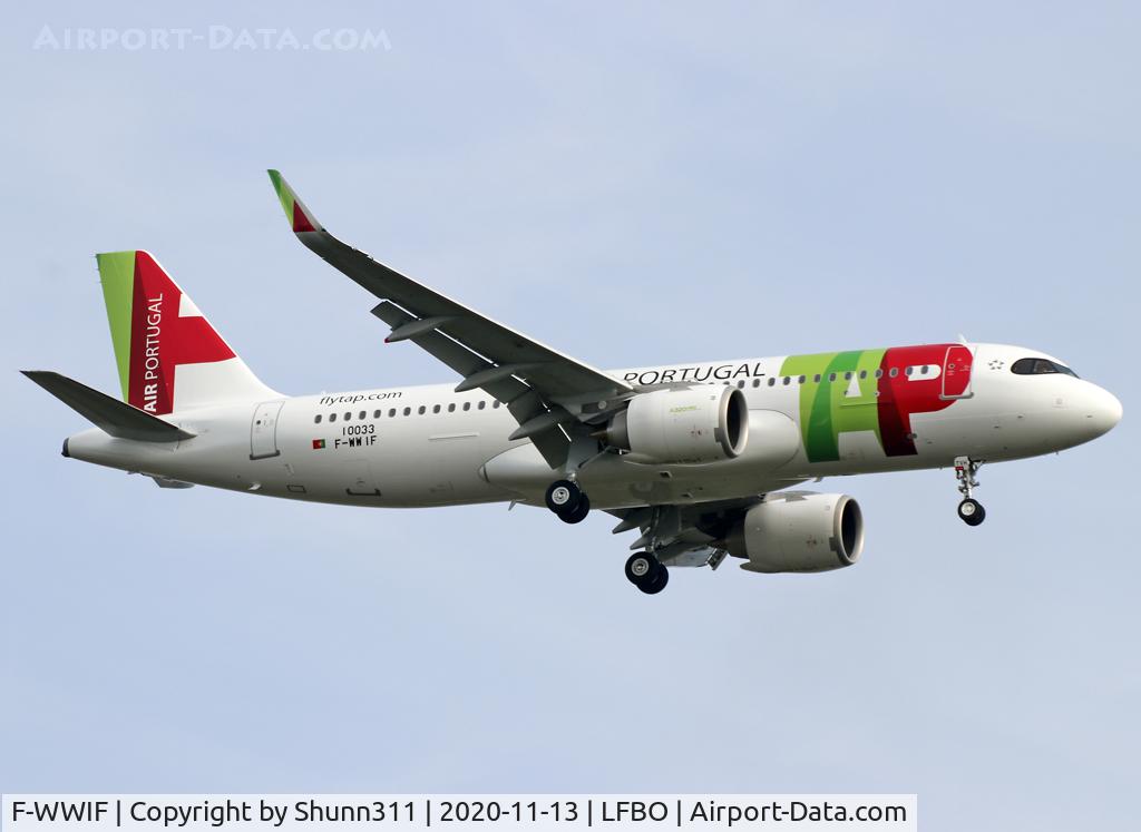 F-WWIF, 2020 Airbus A320-251N C/N 10033, C/n 10033 - To be CS-TVH