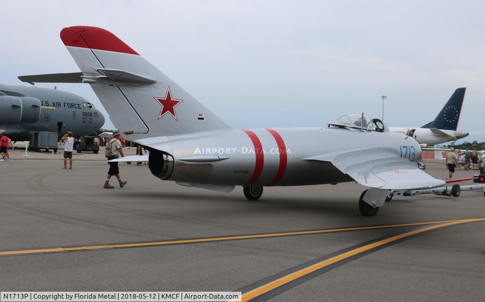 N1713P, 1960 PZL-Mielec Lim-5 (MiG-17F) C/N 1C1713, MacDill Air Show 2018