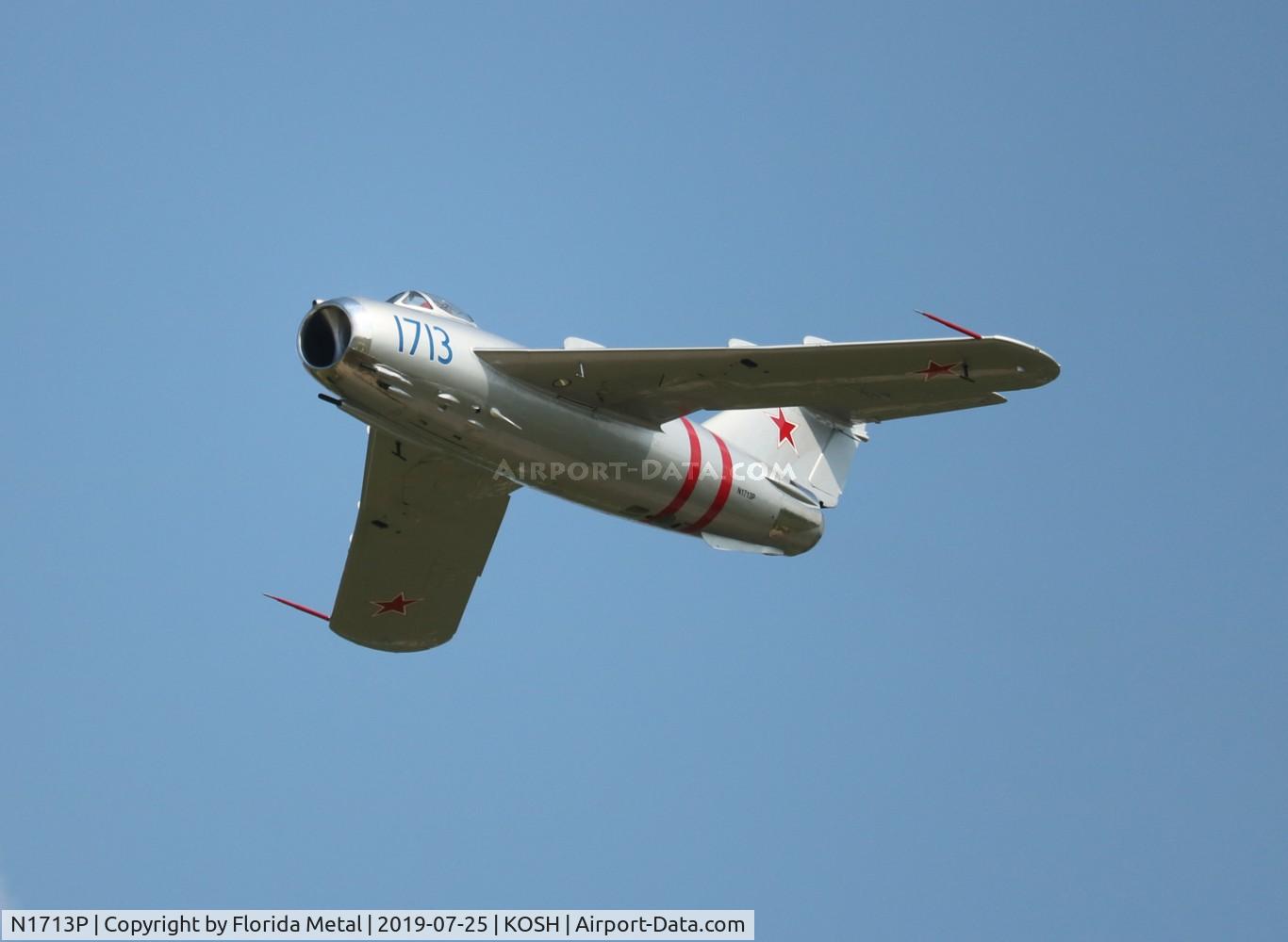 N1713P, 1960 PZL-Mielec Lim-5 (MiG-17F) C/N 1C1713, EAA OSH 2019