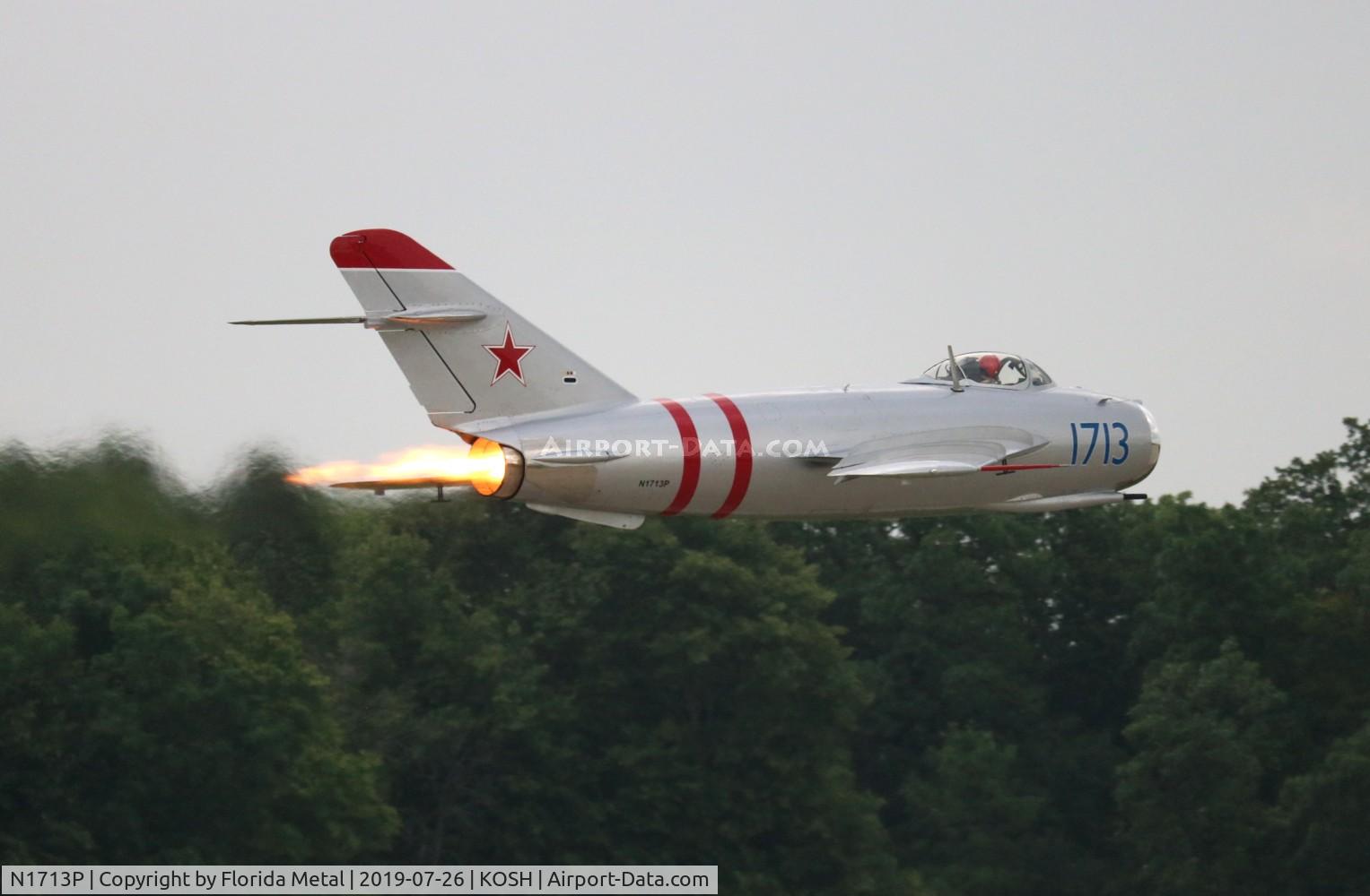N1713P, 1960 PZL-Mielec Lim-5 (MiG-17F) C/N 1C1713, EAA OSH 2019