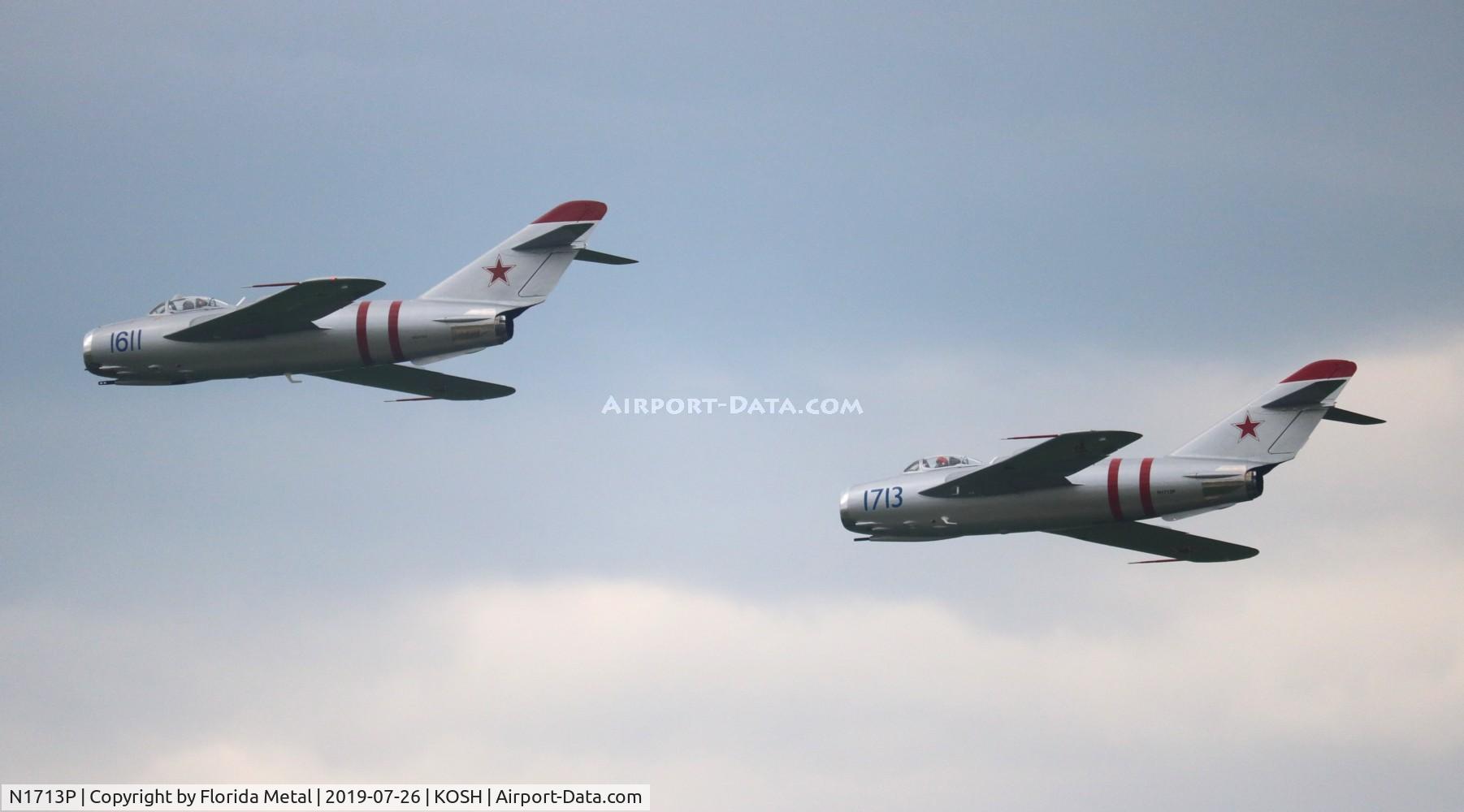 N1713P, 1960 PZL-Mielec Lim-5 (MiG-17F) C/N 1C1713, EAA OSH 2019