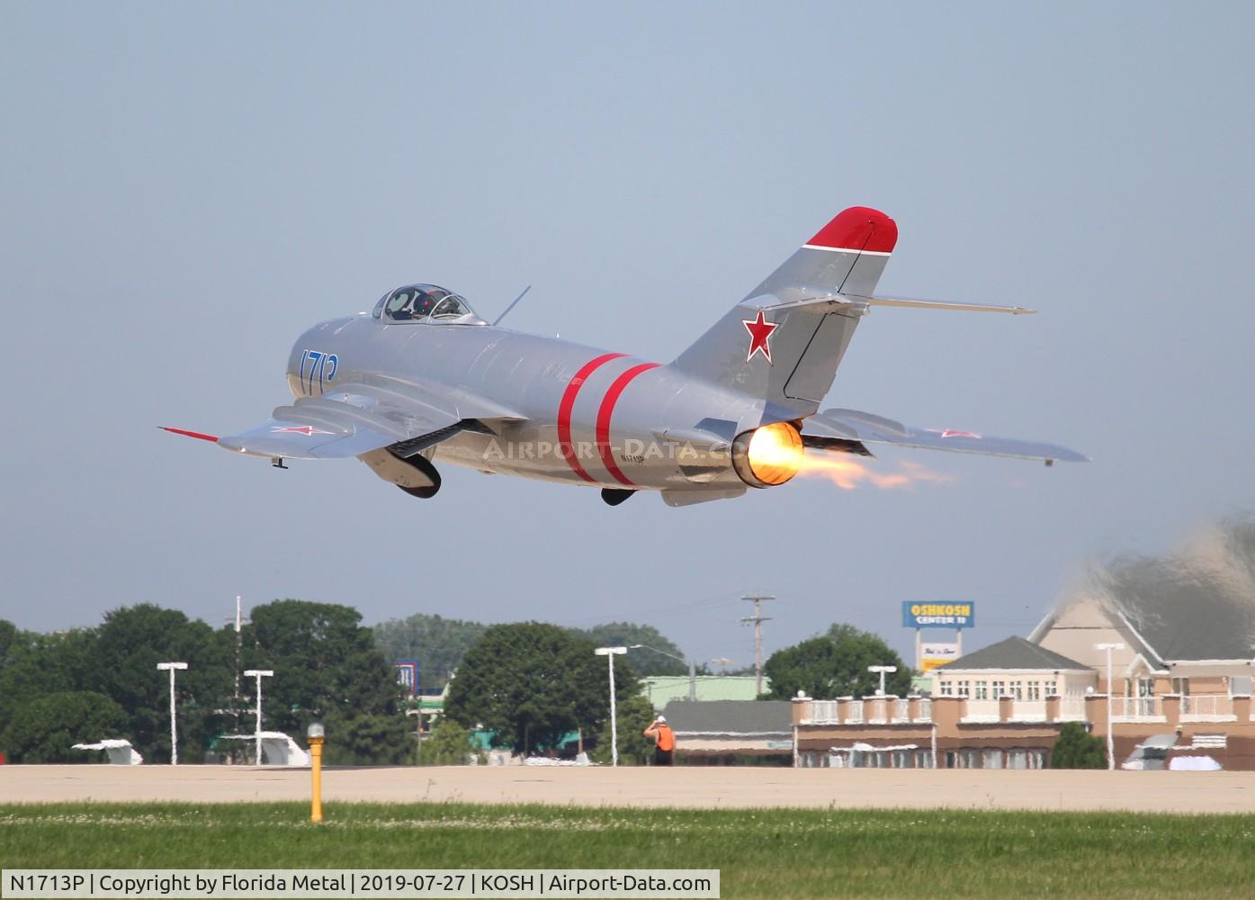 N1713P, 1960 PZL-Mielec Lim-5 (MiG-17F) C/N 1C1713, EAA OSH 2019