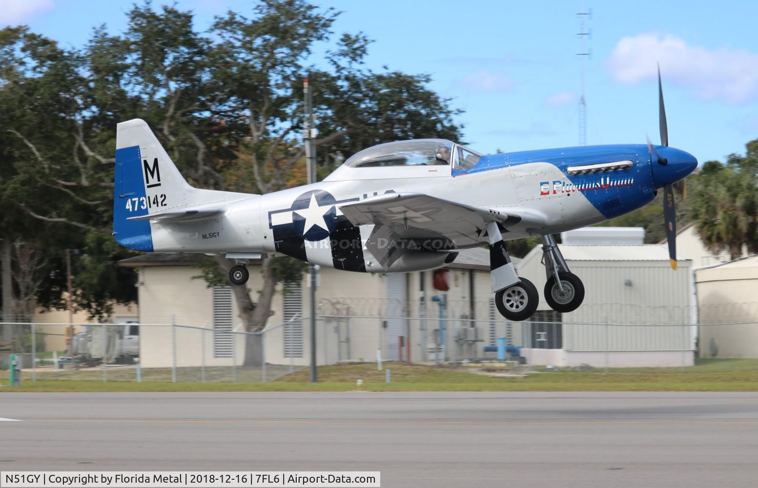 N51GY, 1946 North American F-51 C/N 44-73142, Spruce Creek 2018