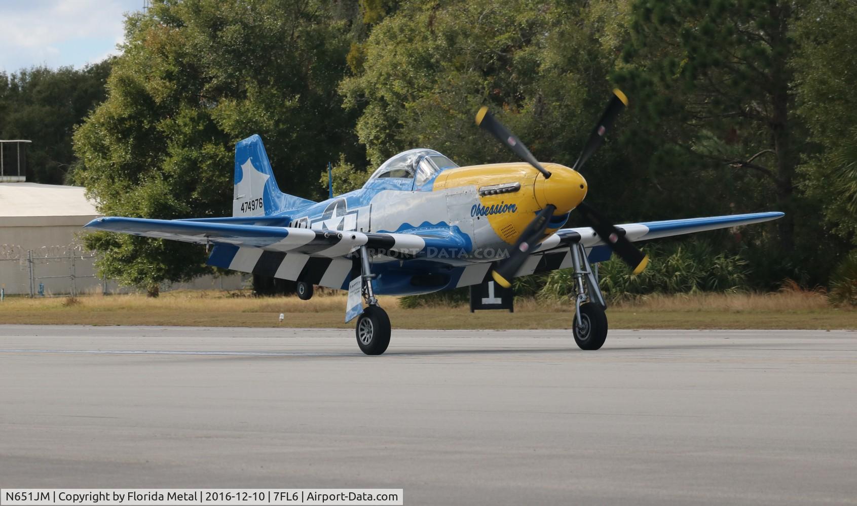 N651JM, 1944 North American/aero Classics P-51D C/N 44-74976, Spruce Creek 2016
