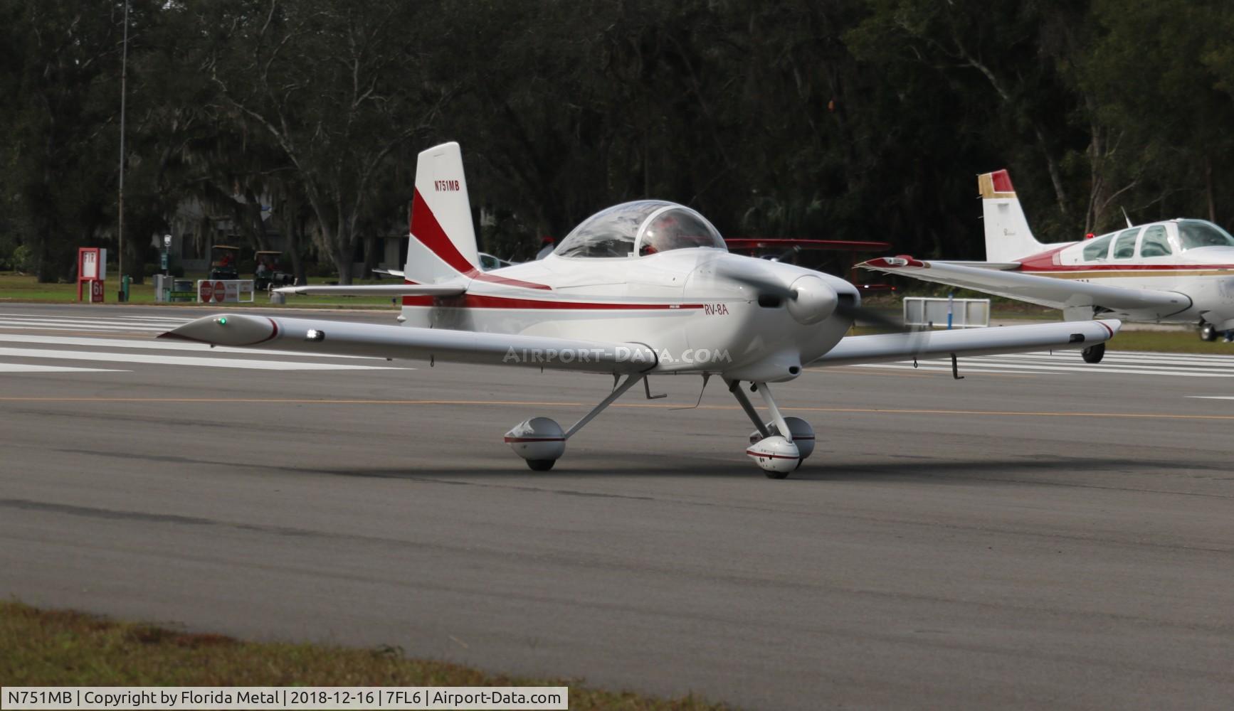 N751MB, 2002 Vans RV-8A C/N 81430, Spruce Creek 2018
