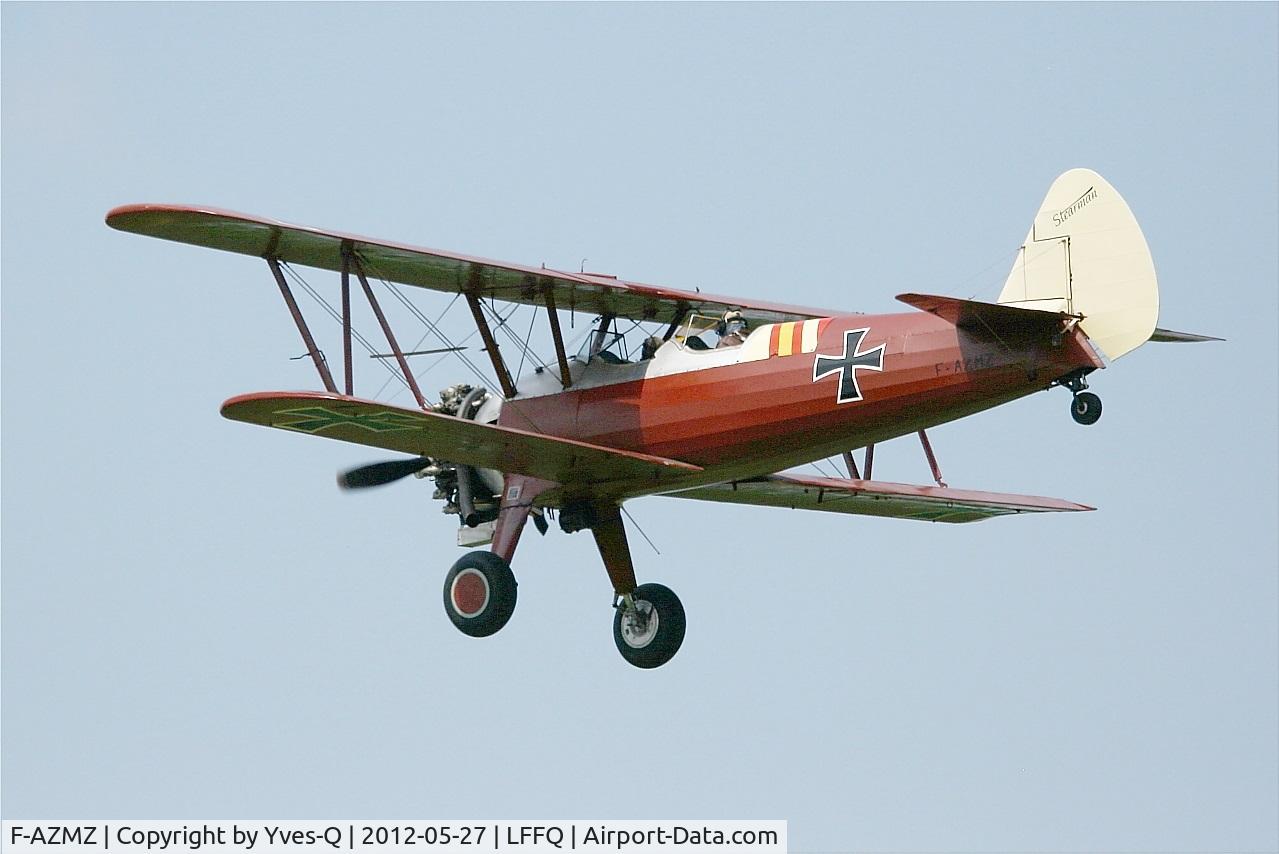 F-AZMZ, Boeing E75 C/N 75.SA.98, Boing Stearman E-75, On display, La Ferté-Alais Airfield (LFFQ) air show 2012