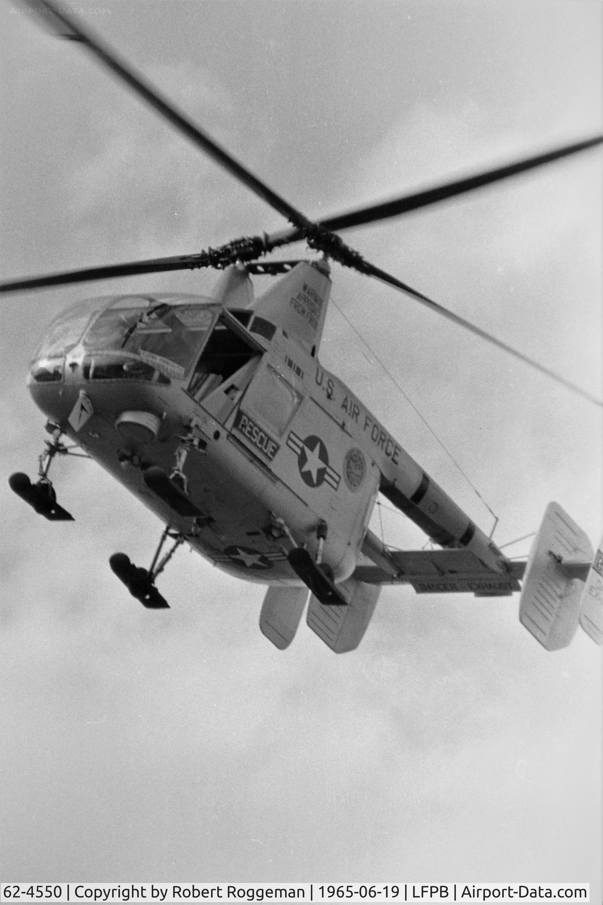 62-4550, 1962 Kaman HH-43B Huskie C/N 176, PARIS AIRSHOW.USAF.40 ARRW DET 8.