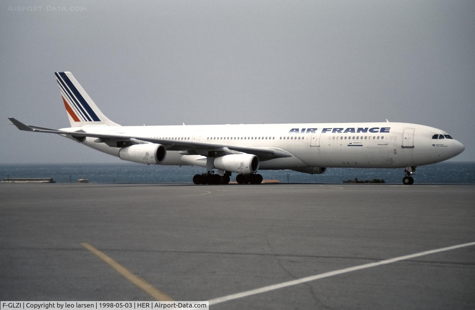 F-GLZI, 1995 Airbus A340-312 C/N 084, Heraklion 3.5.1998