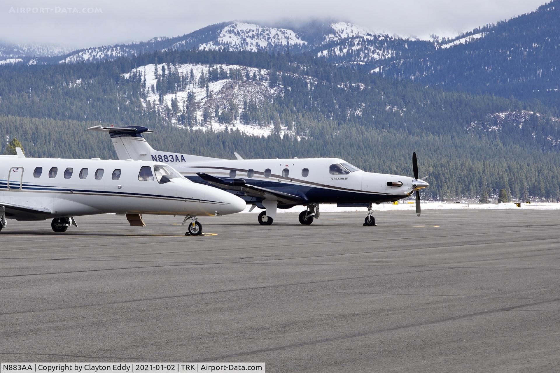 N883AA, 2009 Pilatus PC-12/47E C/N 1177, Truckee Airport California 2021.